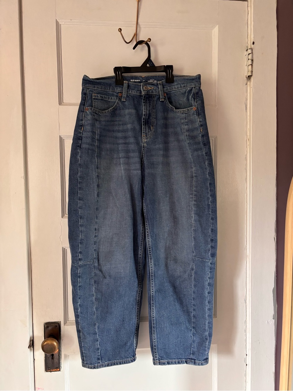 Old Navy High-Rise Barrel Blue Jeans for Women